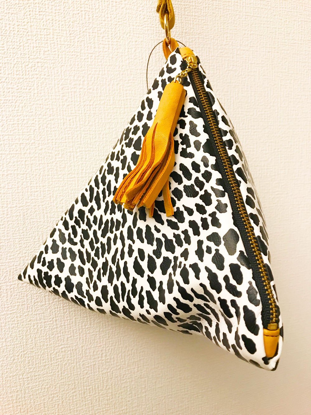 SHEEBA pyramid bag / ダルメシアンyellow - TSUKISHIZUKU
